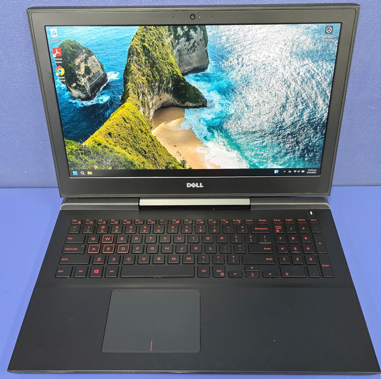 Dell Inspiron Gamer - i5 7th Gen - GTX 1050 Ti - 16GB RAM - 256GB SSD + 512GB HDD - 15.6" Full HD - Windows 11 Home