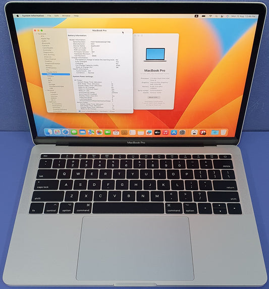 2017 Macbook Pro - Intel i5 - 8GB RAM - 128GB SSD - macOS Ventura