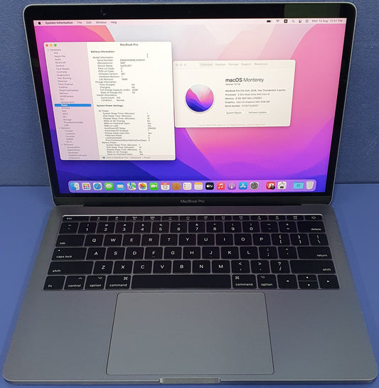 2016 Macbook Pro - Intel i5 - 8GB RAM - 256GB SSD - macOS Monterey