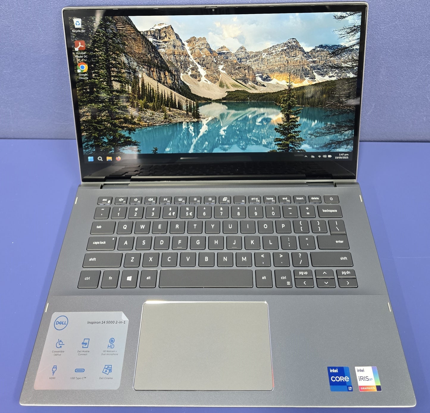 Dell Inspiron - i7 11th Gen - 16GB RAM - 512GB SSD - 14" Full HD Touch Flip - Windows 11 Home
