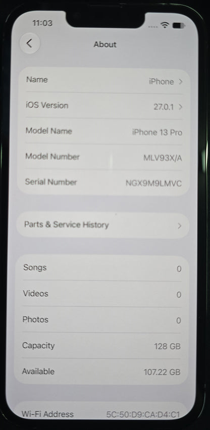 iPhone 13 Pro - 128GB - Space Grey